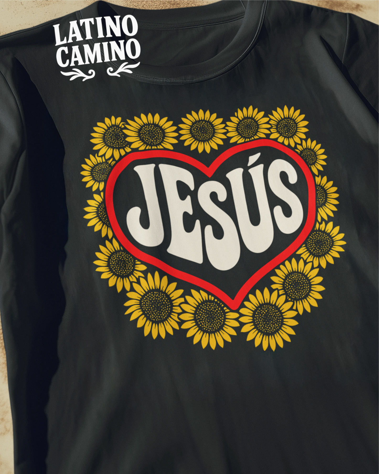 Jesús Sunflower Tshirt