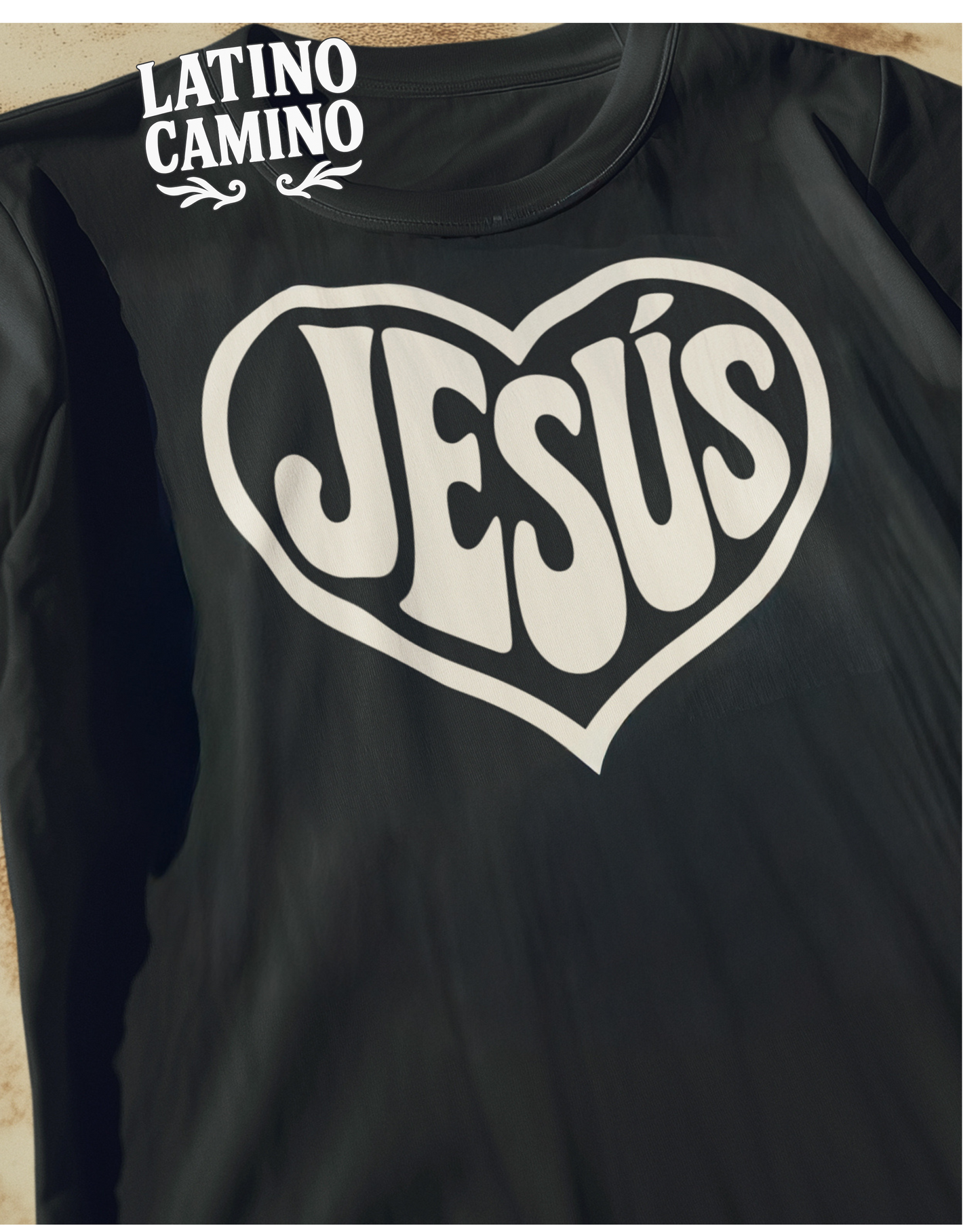 Jesús Mod Heart Tshirt