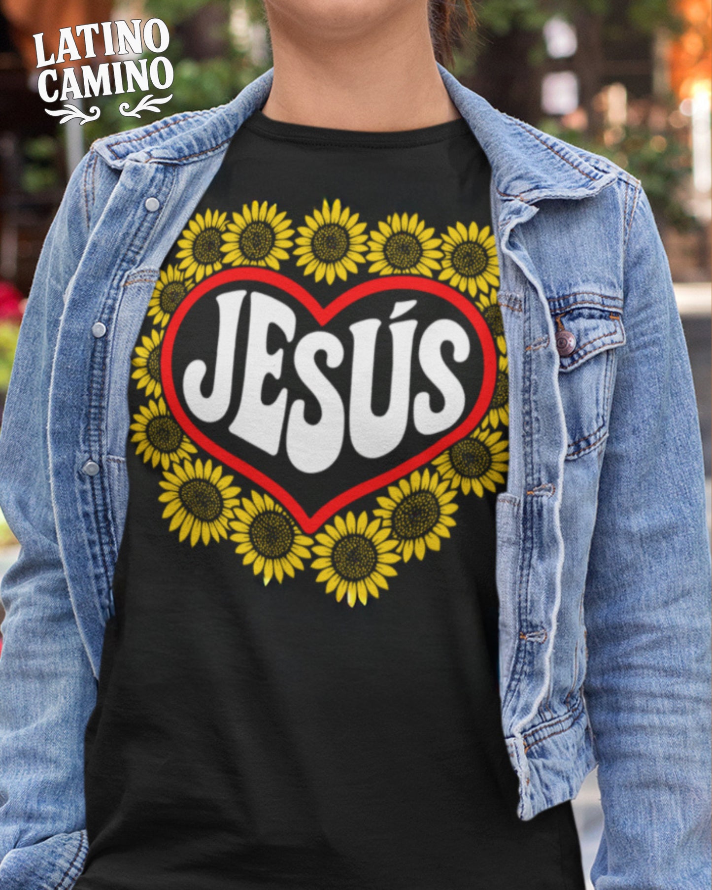 Jesús Sunflower Tshirt