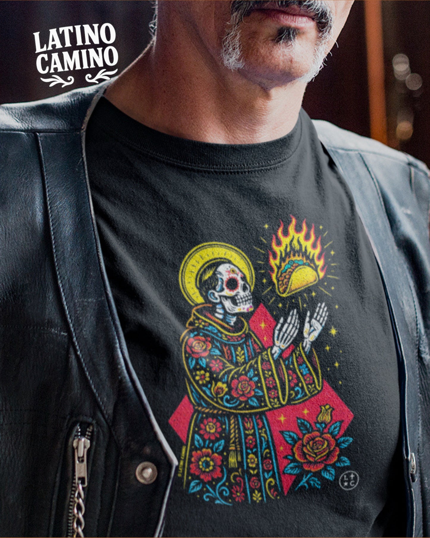 San Pascual Standing (Color) and Taco Tshirt