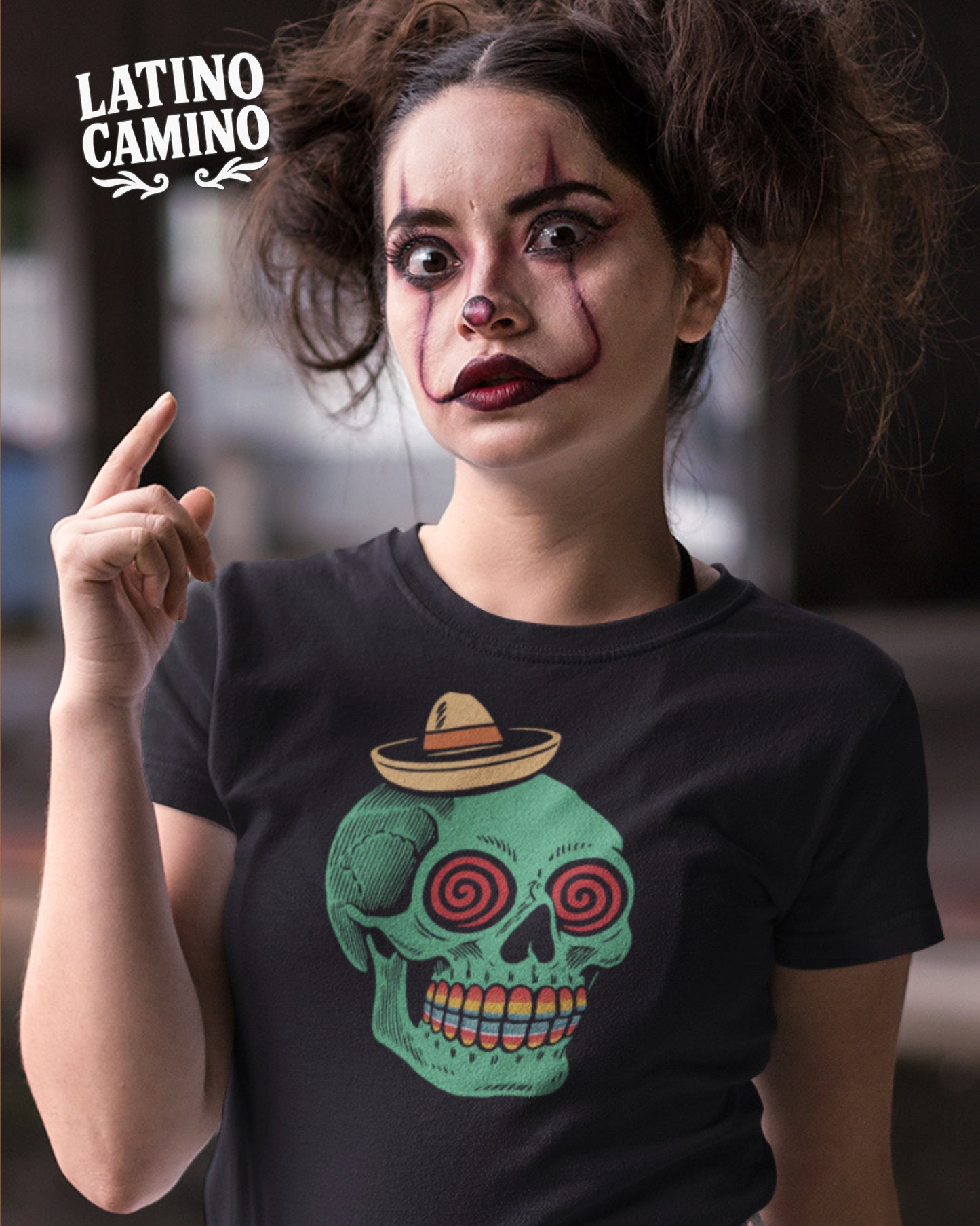 Crazy Eyes Skull Tshirt