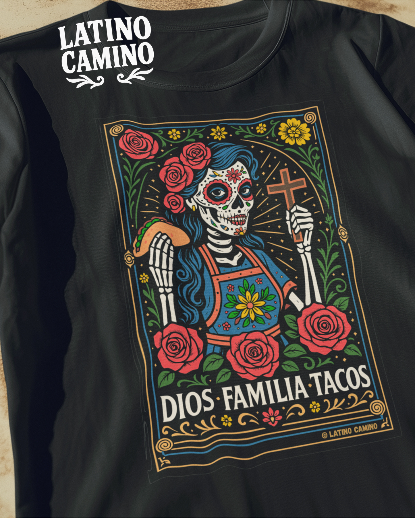 Dios Familia Tacos Tshirt