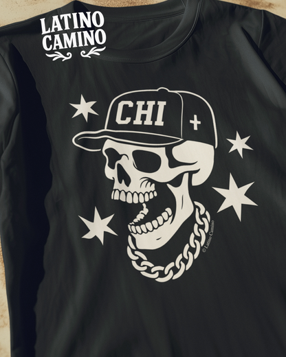 Chicago City Skull Tshirt