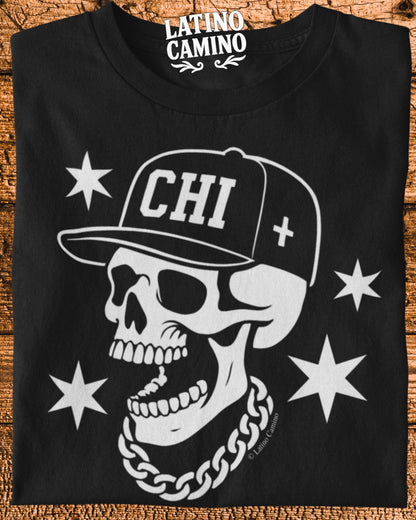 Chicago City Skull Tshirt