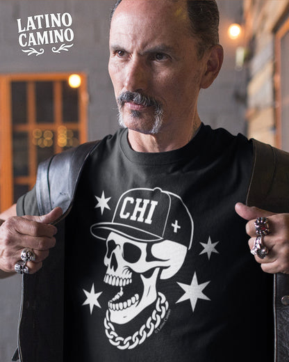 Chicago City Skull Tshirt