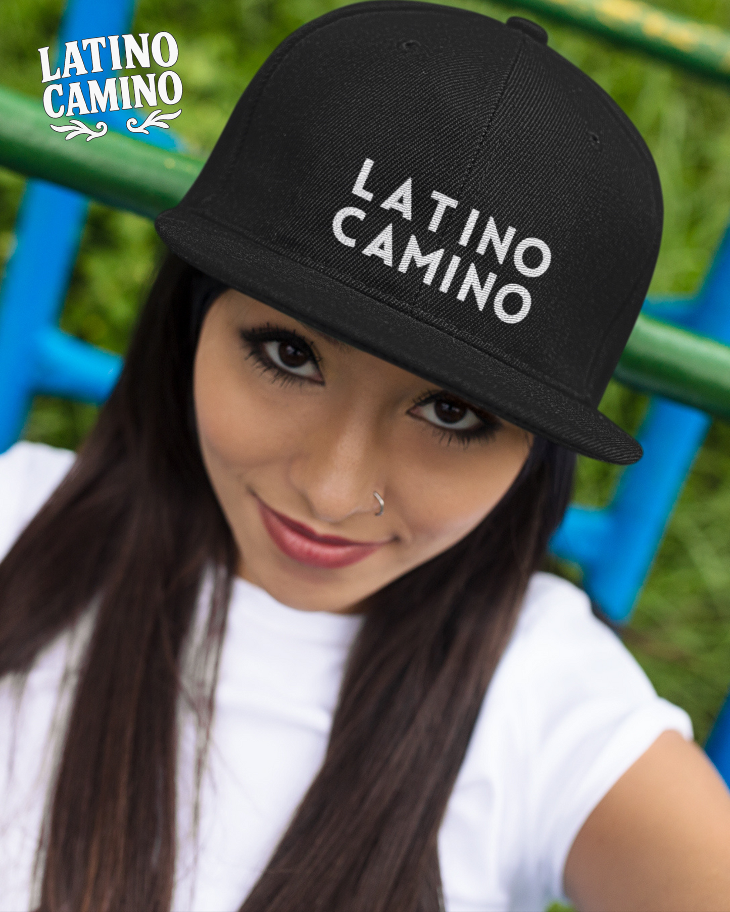 LATINO CAMINO logo hat