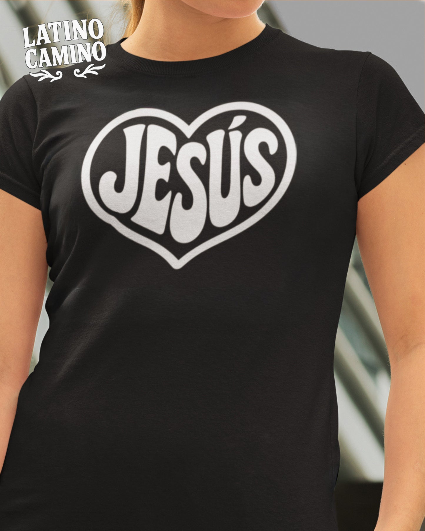 Jesús Mod Heart Tshirt