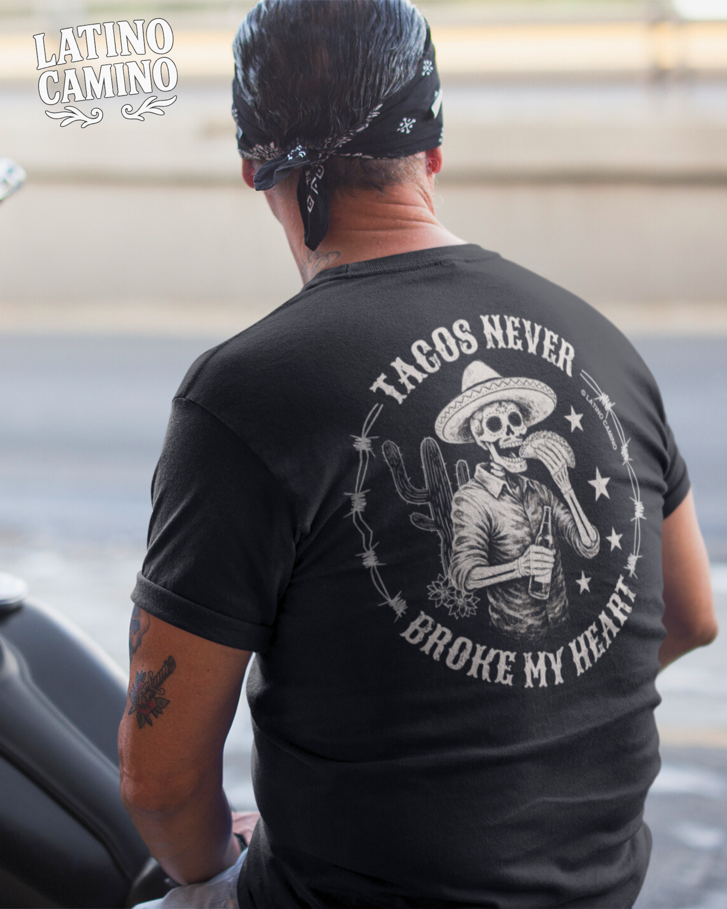 Vintage Tacos Never Broke My Heart - BACK print