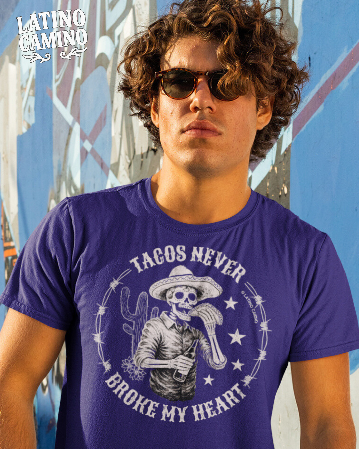 Vintage Tacos Never Broke My  Heart - FRONT print