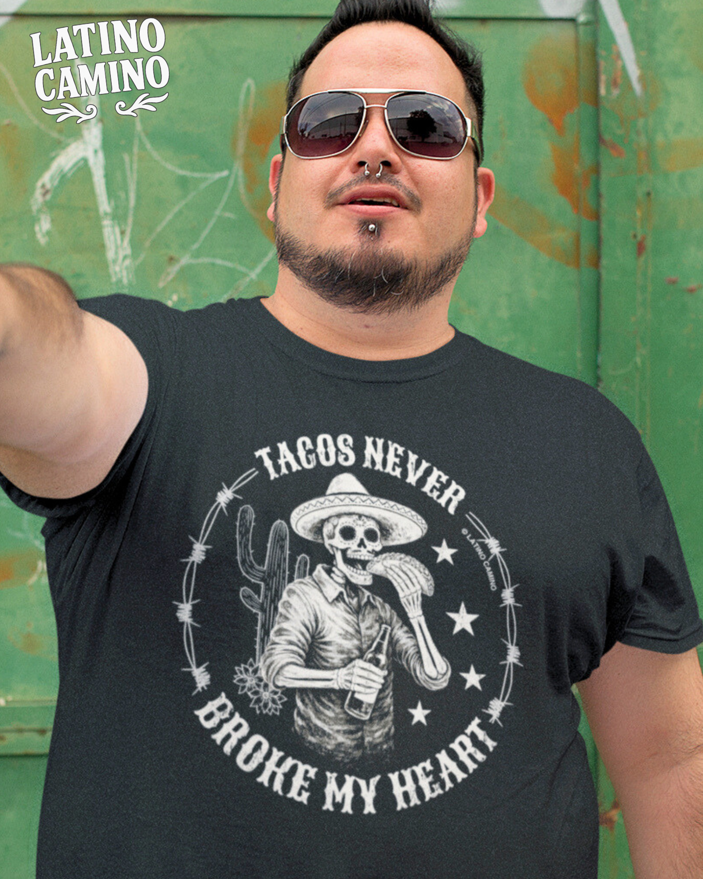 Vintage Tacos Never Broke My  Heart - FRONT print