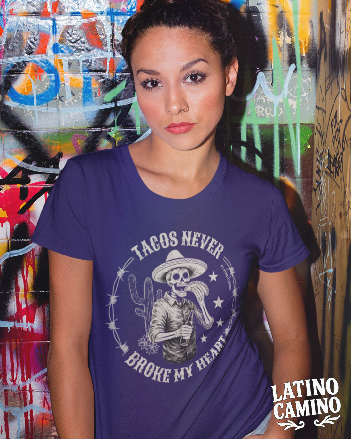 Vintage Tacos Never Broke My  Heart - FRONT print