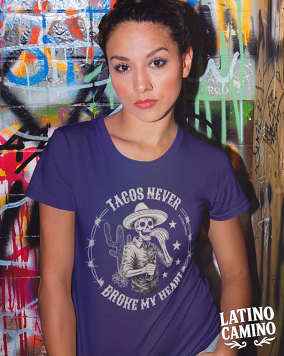 Vintage Tacos Never Broke My  Heart - FRONT print